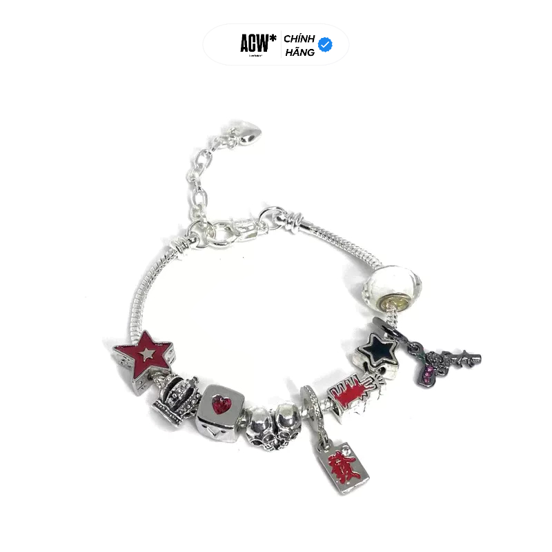 Vòng Tay Charm Bạc 925 Chống Gỉ,Vòng Tay Nam Nữ Phong Cách Gamble Bracelet (Access Workshop )