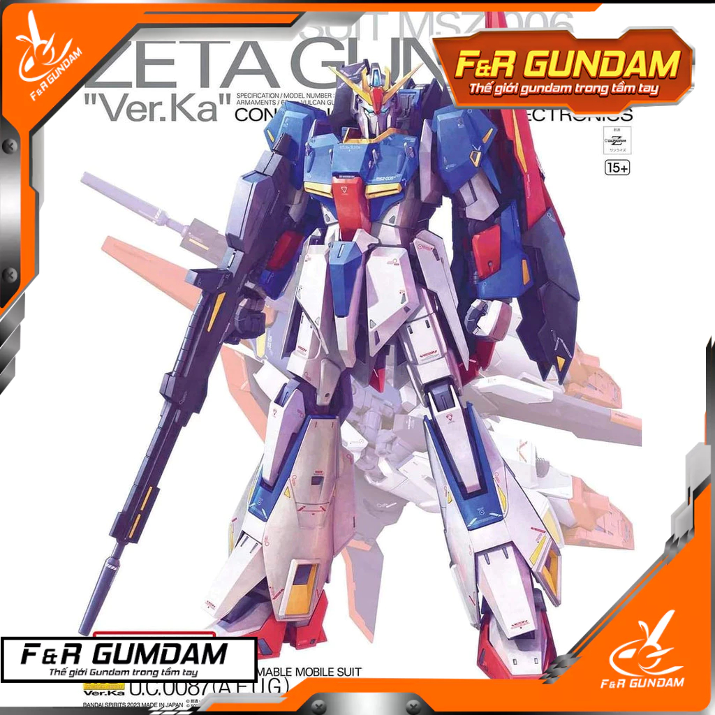 Mô hình lắp ráp Bandai MG 1/100 MSZ-006 Zeta Gundam (Ver. Ka) chính hãng