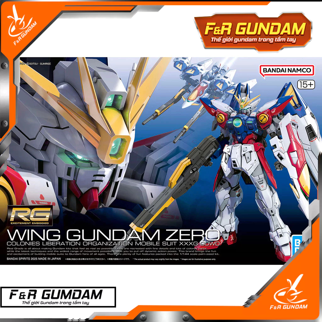 Mô hình lắp ráp Bandai RG 1/144 WING GUNDAM ZERO chính hãng