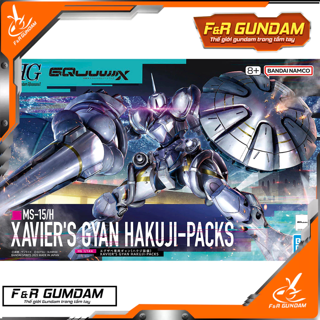 Mô hình lắp ráp Bandai HGGQ MS-15/H Xavier's Gyan (Hakuji Packs)