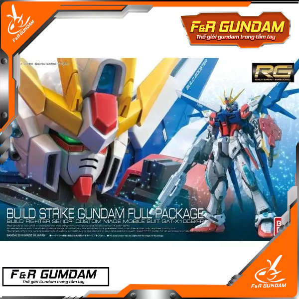 Mô hình lắp ráp Bandai RG 1/144 Build Strike Gundam Full Package chính hãng