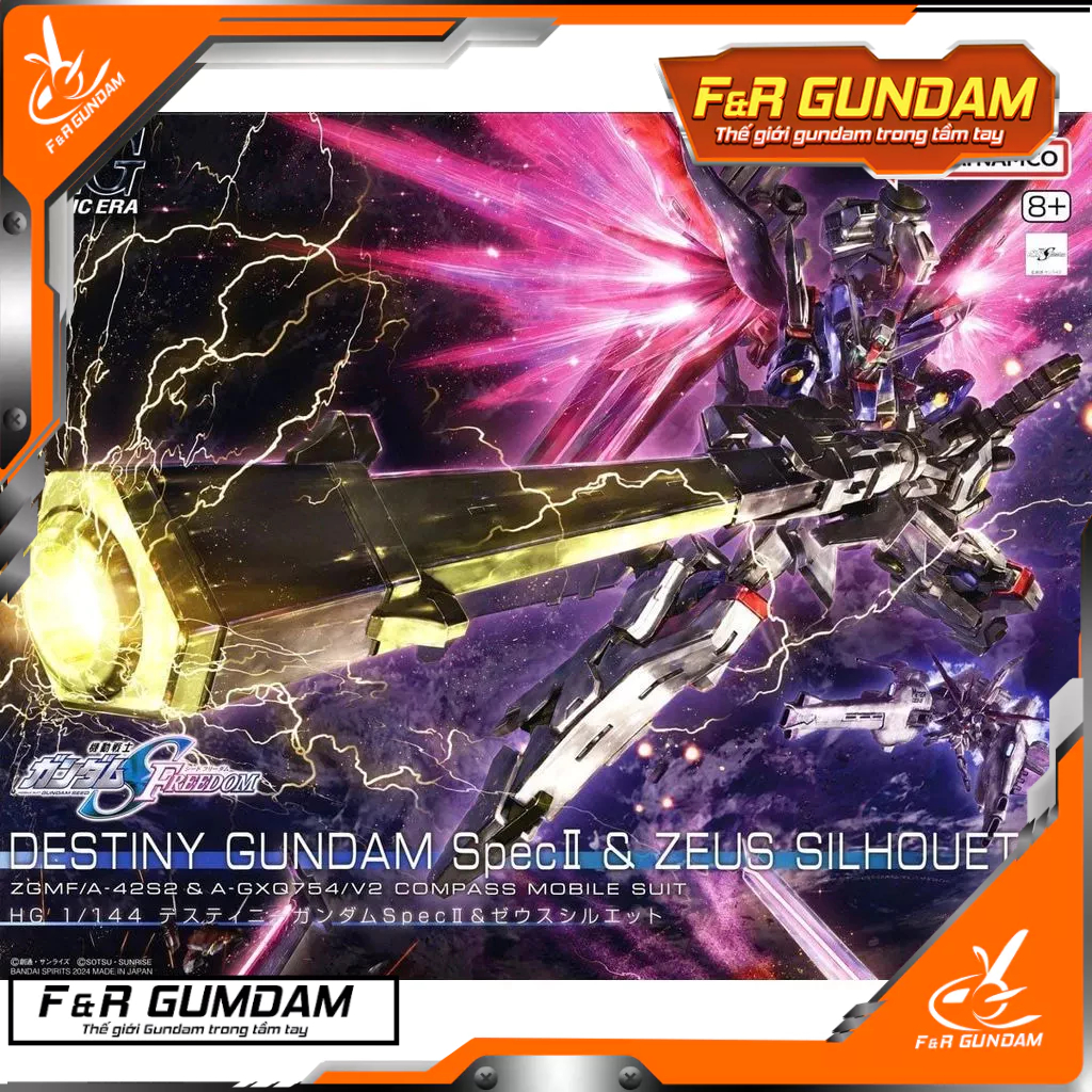 Mô hình lắp ráp HG Destiny Gundam Spec II & Zeus Silhouette