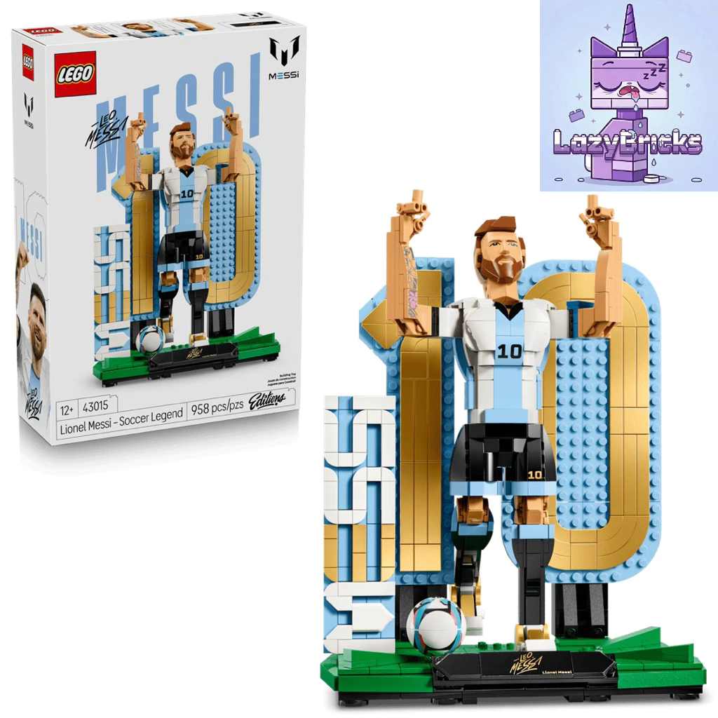 ( CÓ SẴN - HỎA TỐC HN ) LEGO 43015 huyền thoại bóng đá messi m10