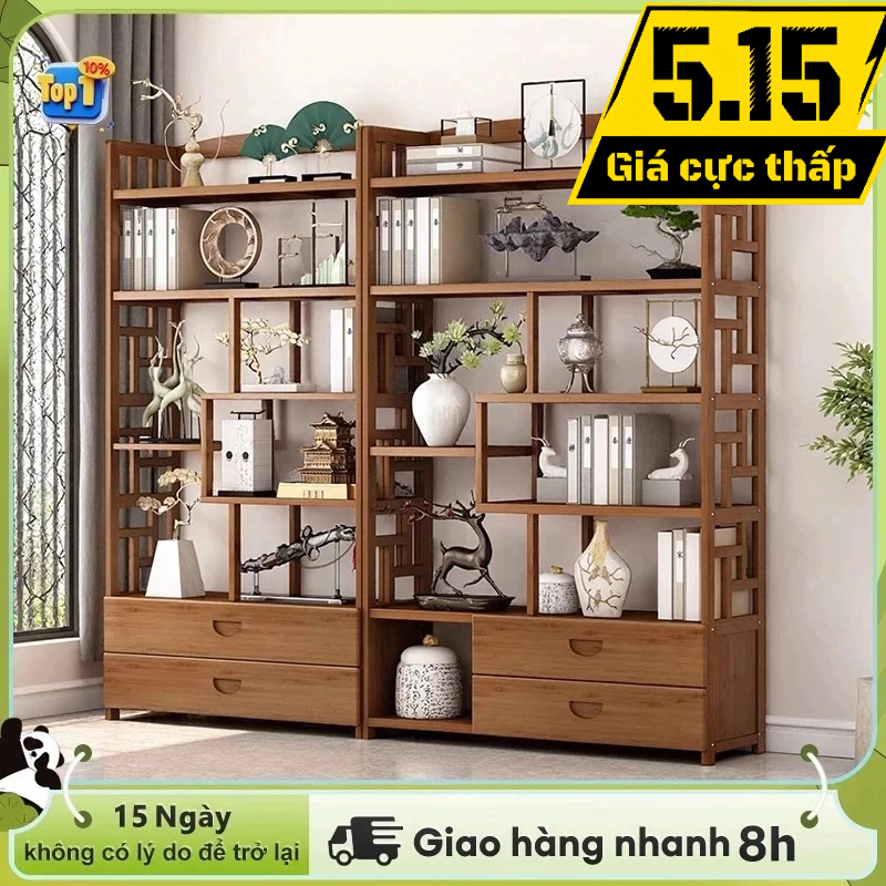 LACCOHUG Kệ để đồ kệ để đồ phong cách cổ điển nhiều tầng có ngăn kéo tiết kiệm không gian phòng khác