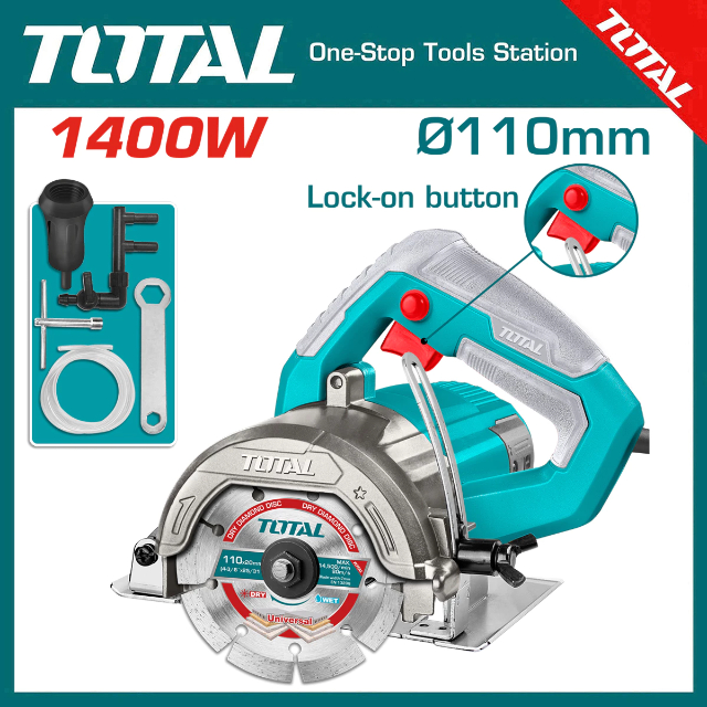 Máy cắt đá 1400W - 110M Total TS3141102 nâng cấp thành mã TS3141106