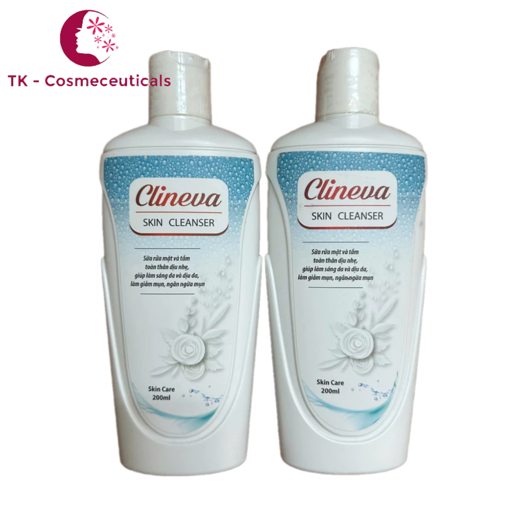 (CHÍNH HÃNG) Clineva Derma Cleanser Sữa Rửa Mặt, Tắm Toàn Thân Dịu Nhẹ, Giảm Kích Ứng - 200ml