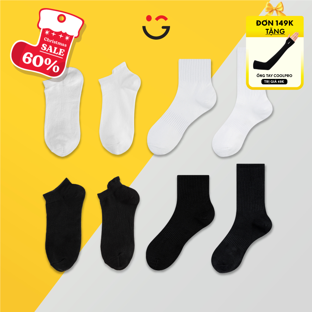 Tất Cổ Cao Nam Nữ Unisex SOCKSWORLD Basic Êm Ái Dày Dặn Thoáng KhíHọa Tiết Trẻ Trung VSF4001/VSF3001