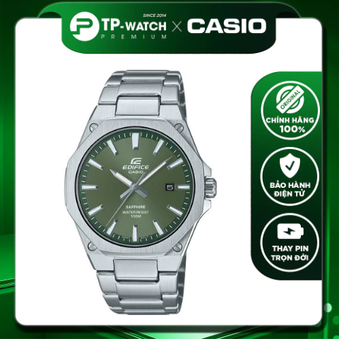 Đồng Hồ Nam Dây Thép Casio Edifice EFR-S108D-3AVUDF Kính Sapphire | Edifice EFR-S108D-3A Siêu Mỏng