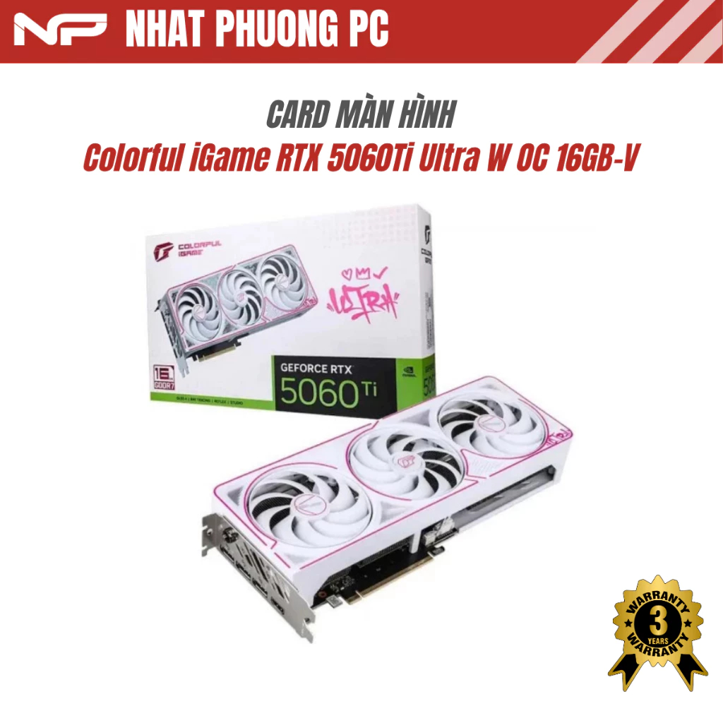 VGA Colorful iGame RTX 5060Ti Ultra W OC 16GB-V