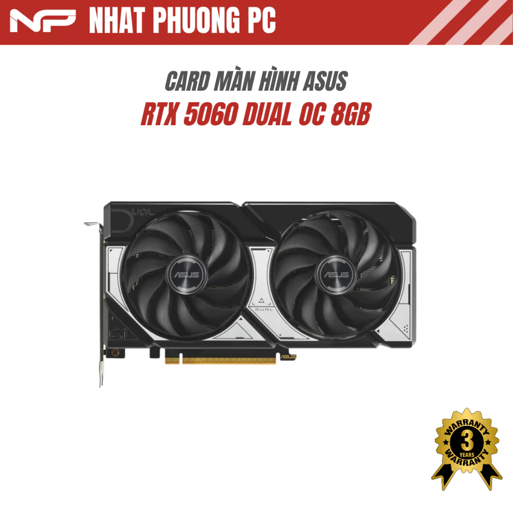 Card màn hình Asus GeForce RTX 5060 DUAL OC 8GB