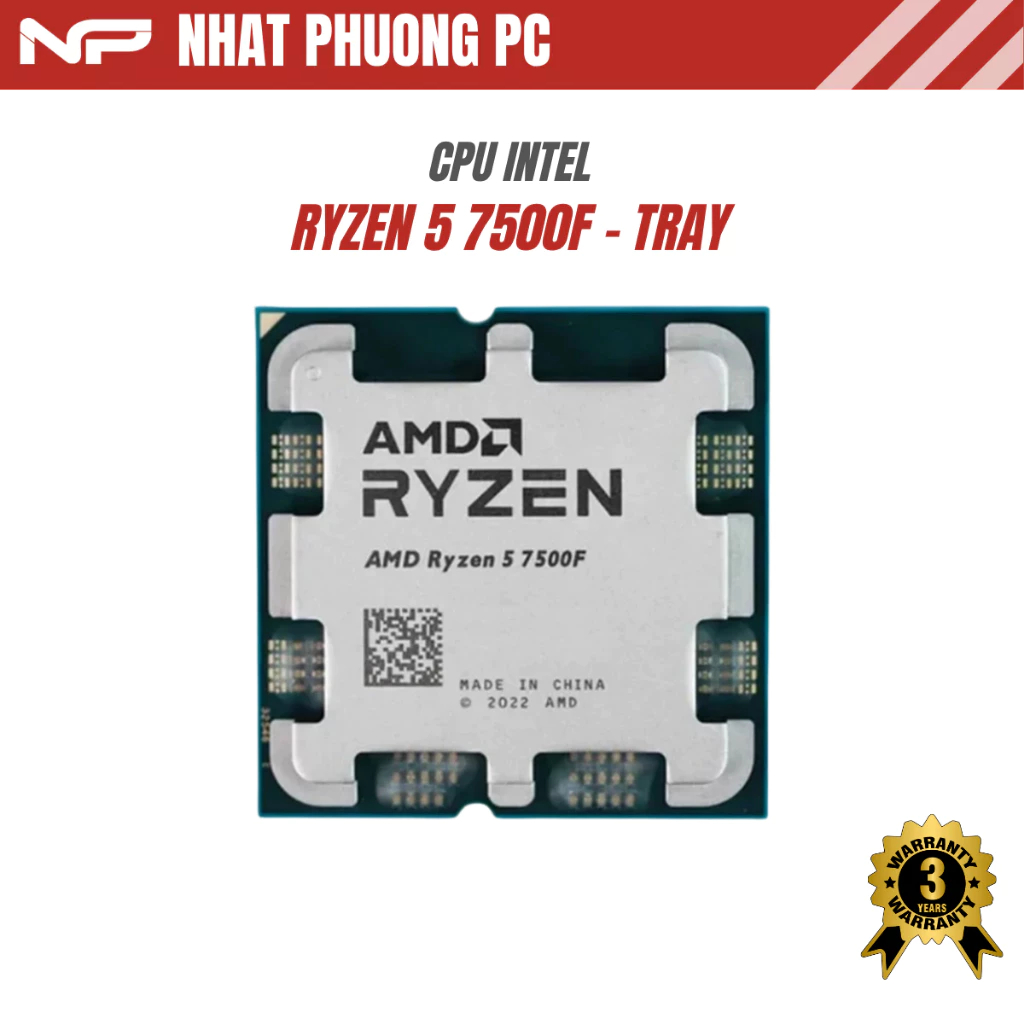 CPU AMD RYZEN 5 7500F TRAY NEW