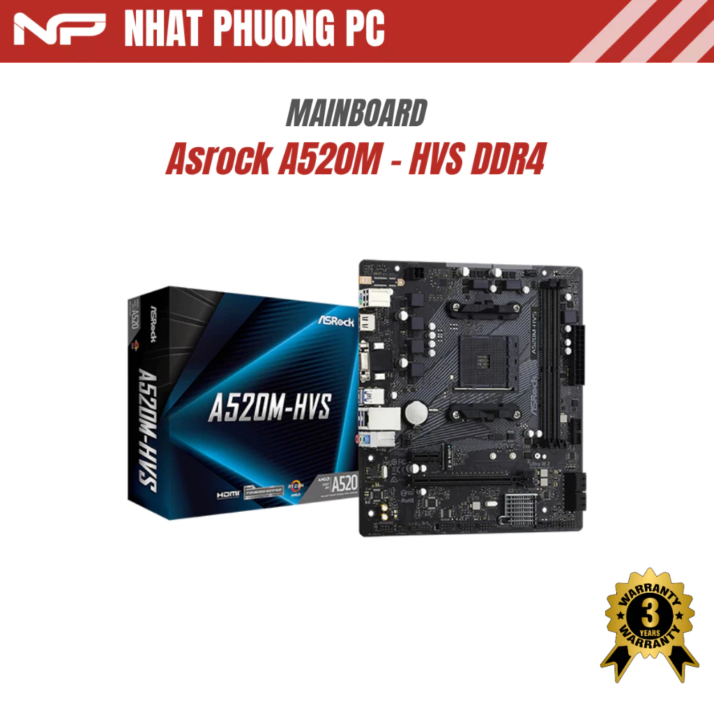 Mainboard Asrock A520M - HVS DDR4