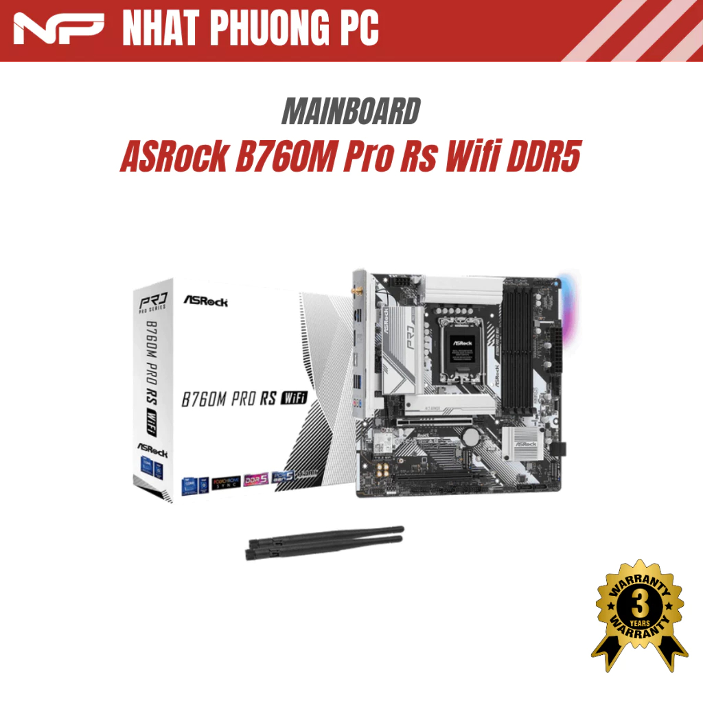 MAINBOARD ASROCK B760M PRO RS WIFI DDR5