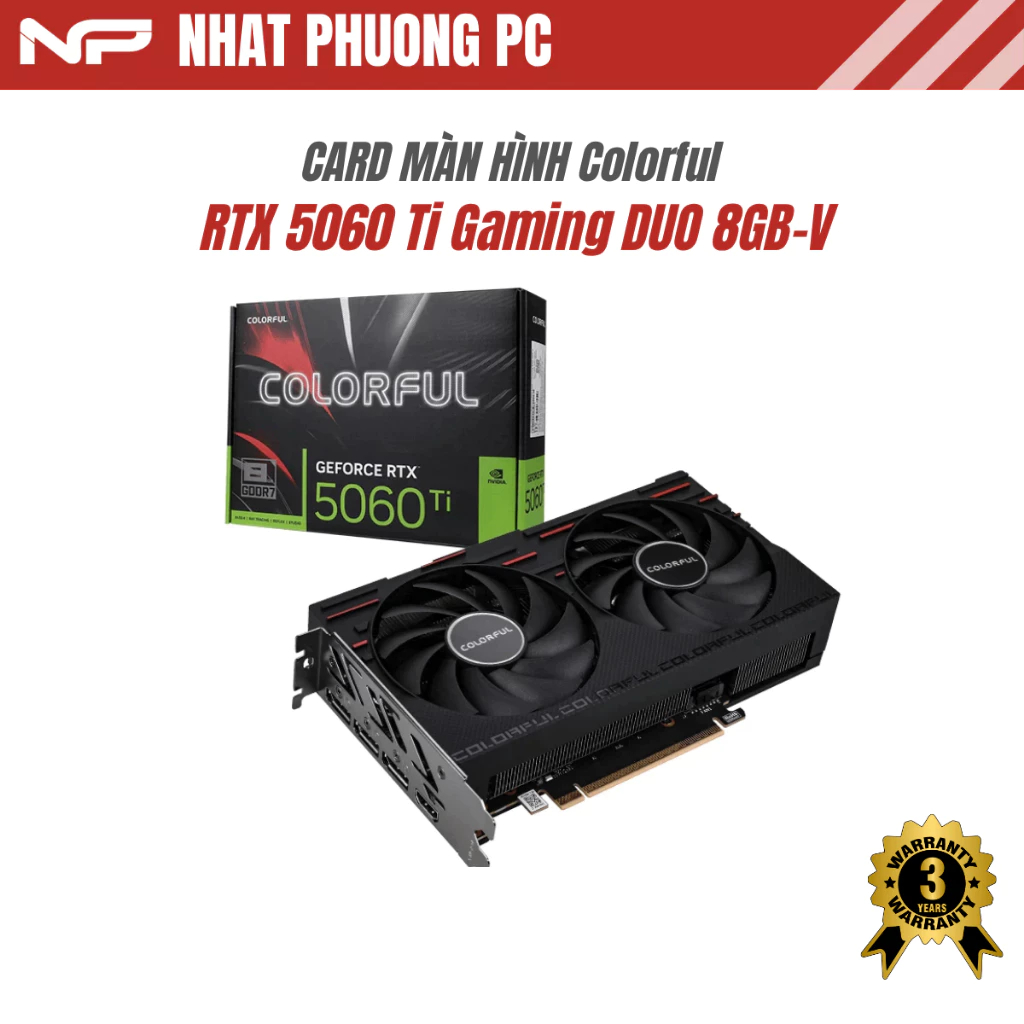 VGA COLORFUL GEFORCE RTX 5060 TI GAMING DUO 8GB-V