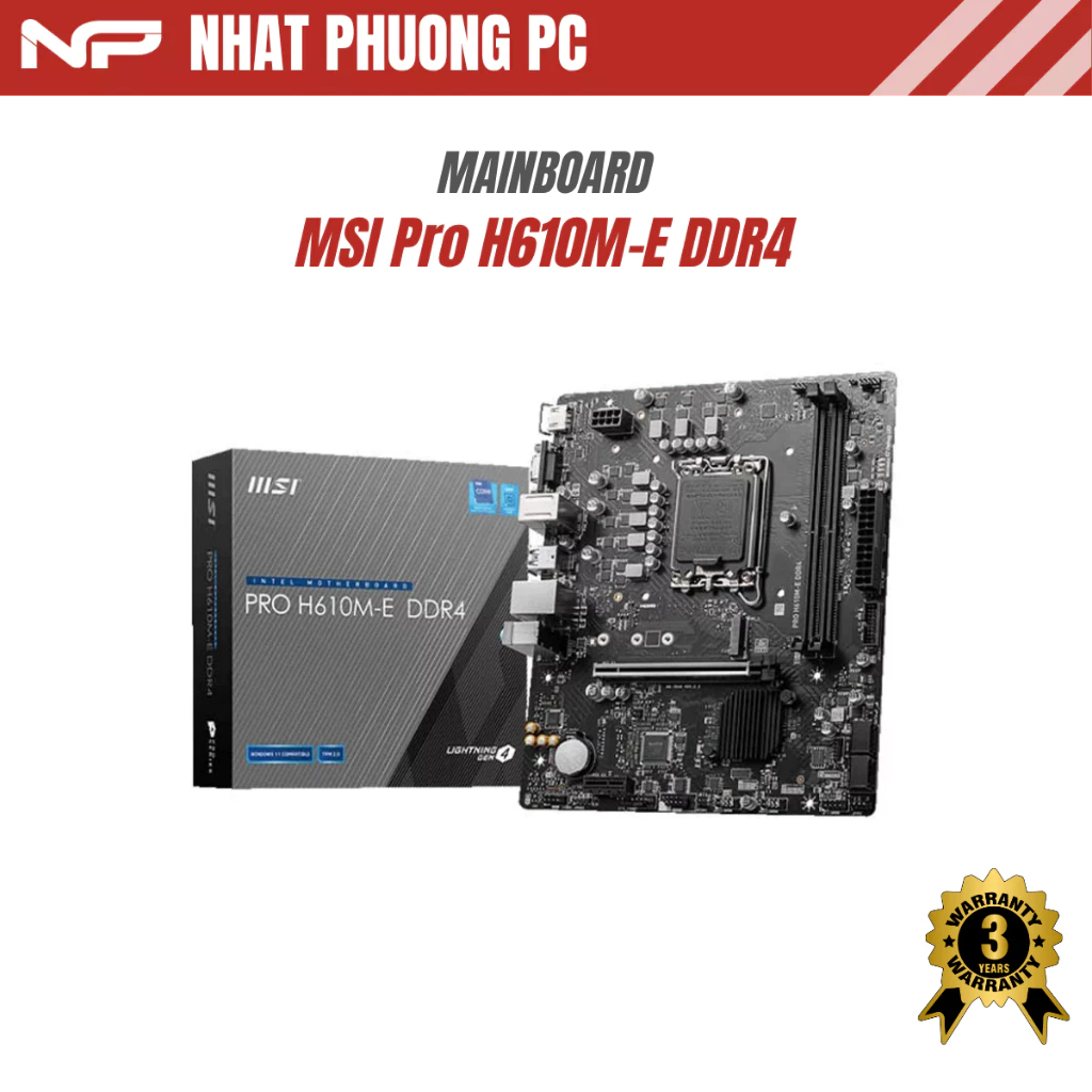 Mainboard MSI Pro H610M-E DDR4