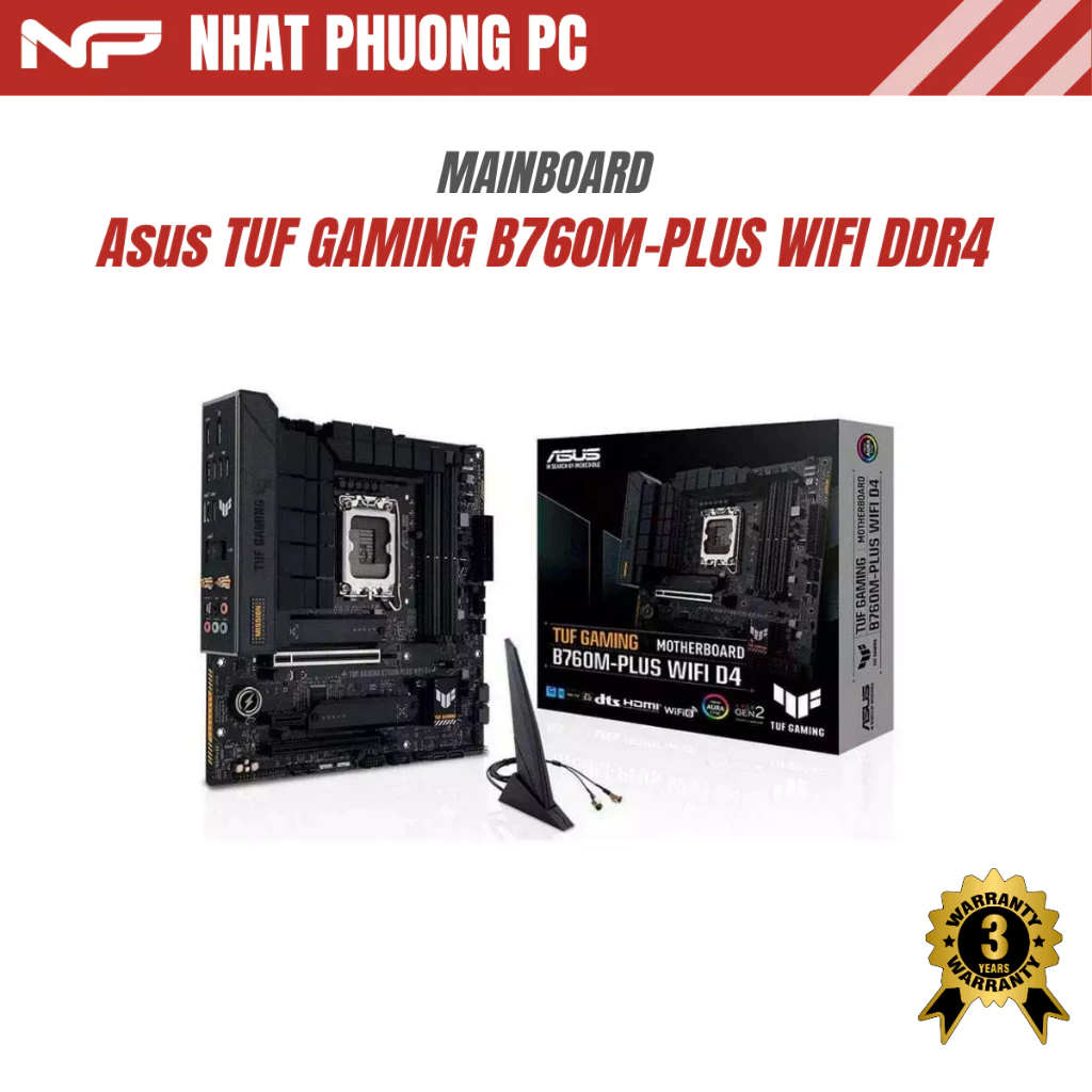 MAINBOARD ASUS TUF GAMING B760M-PLUS WIFI DDR4