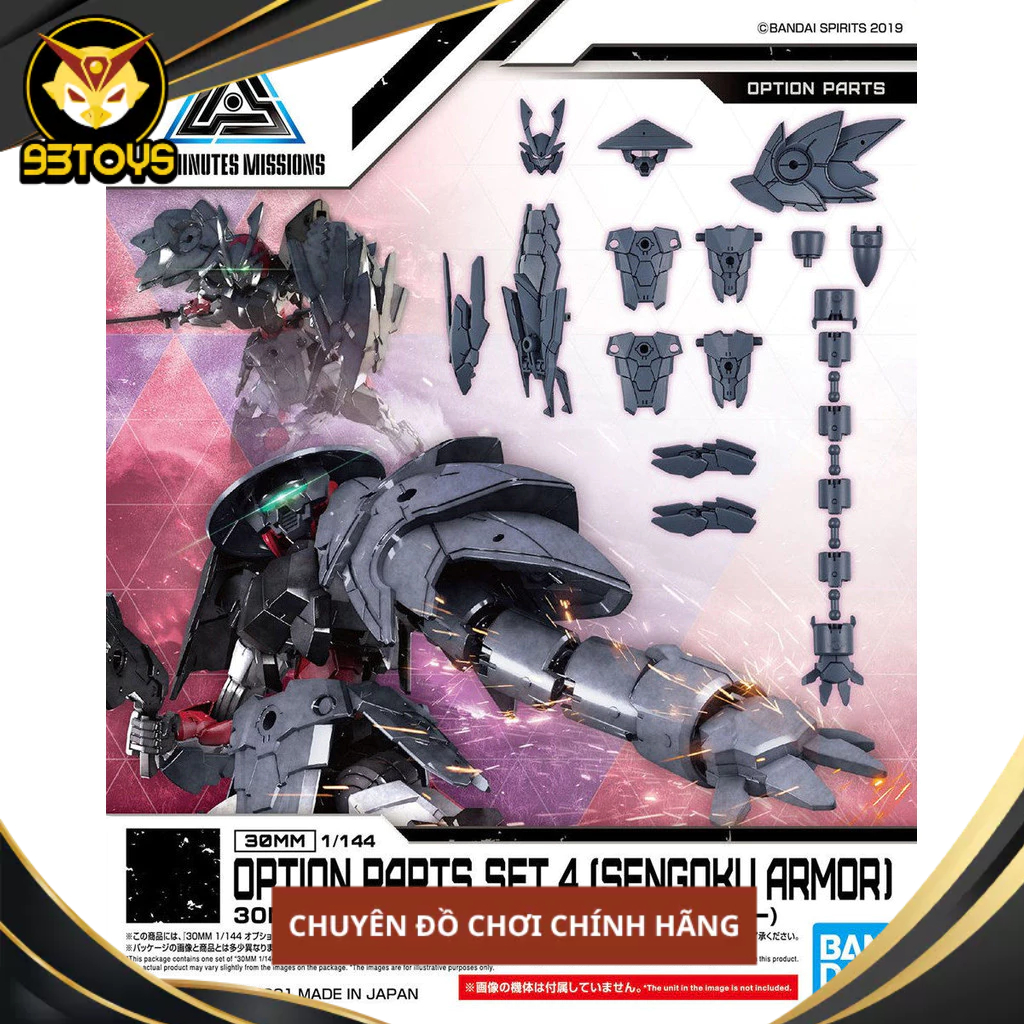 PHỤ KIỆN 30MM 1/144 OPTION PARTS SET 4 (SENGOKU ARMOR)