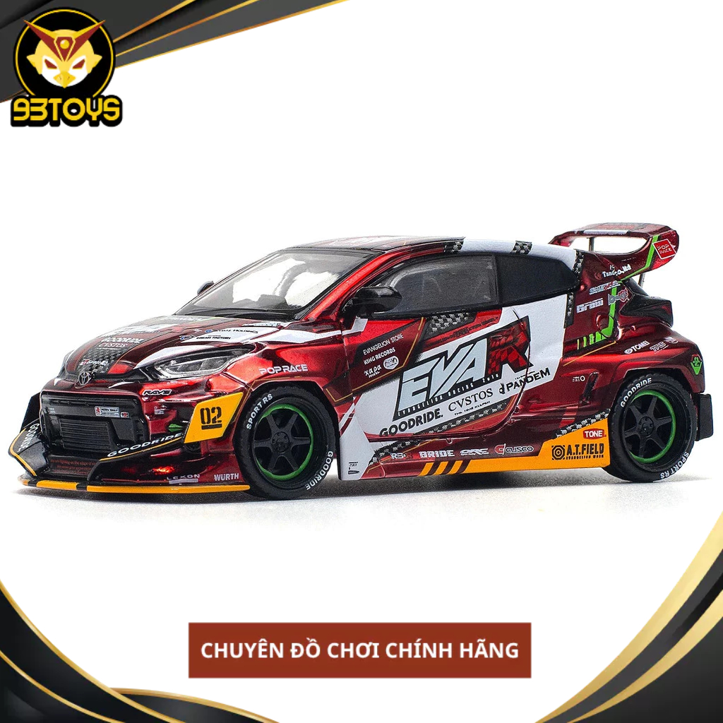 MÔ HÌNH XE POPRACE PR640126 EVA RT PRODUCTION MODEL-02 GOODRIDE GR YARIS