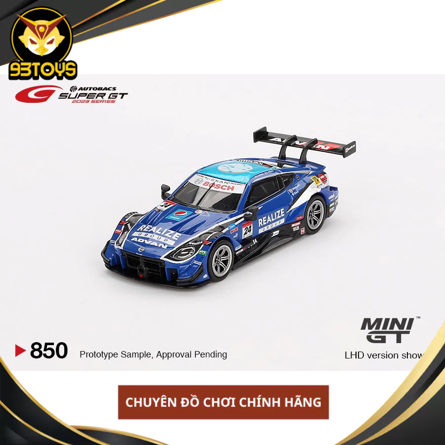 MÔ HÌNH XE Mini GT CARD VERSION MGT00850 Nissan Z GT500 #24 "REALIZE CORPORTATION ADVAN Z" KONDO RAC