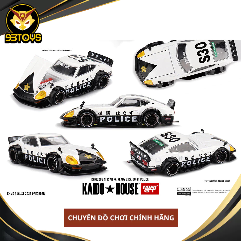 MÔ HÌNH XE Kaido House KHMG208 NISSAN FAIRLADY Z KAIDO GT POLICE