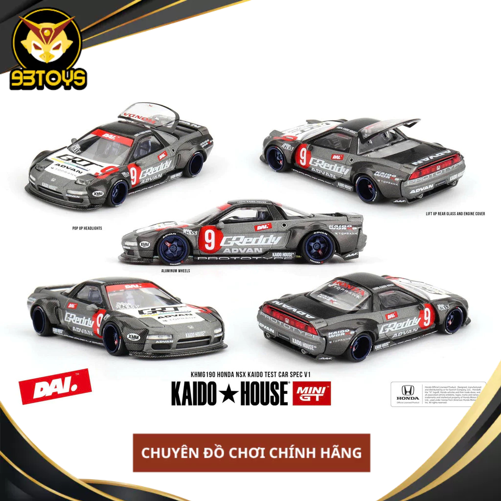MÔ HÌNH XE Kaido House KHMG190 Honda NSX KAIDO TEST CAR SPEC V1 [DAI NSX]