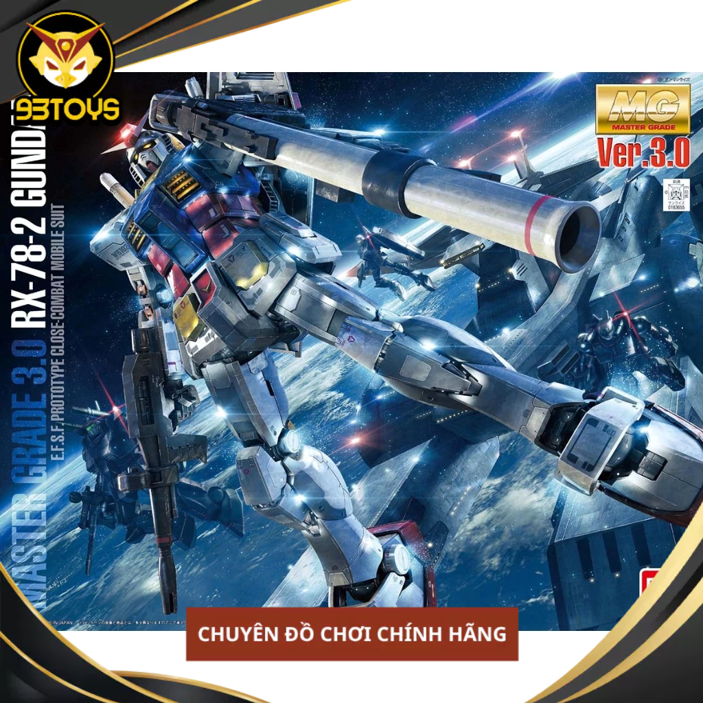 MÔ HÌNH LẮP RÁP MG 1/100 RX-78-2 GUNDAM Ver.3.0