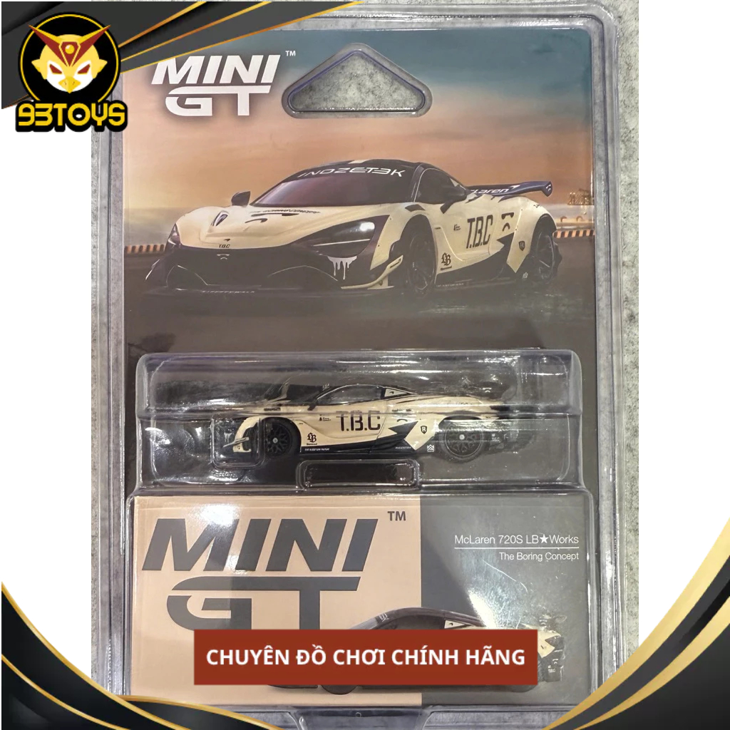 MÔ HÌNH XE Mini GT Card Version MGT01083 Mclaren 720S LBWK The Boring Concept