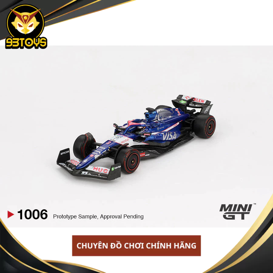 MÔ HÌNH XE Mini GT Box Version MGT01006 RB VCARB 01 #3 2024 F1 Bahrain GP Daniel Ricciardo