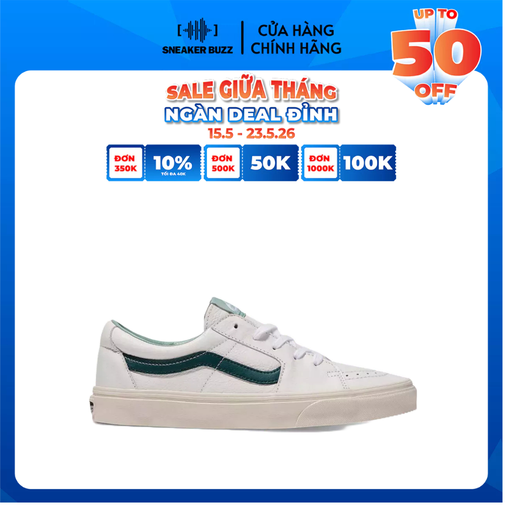 Giày Vans SK8-Low Premium Leather Green Gables VN000BVX2LN