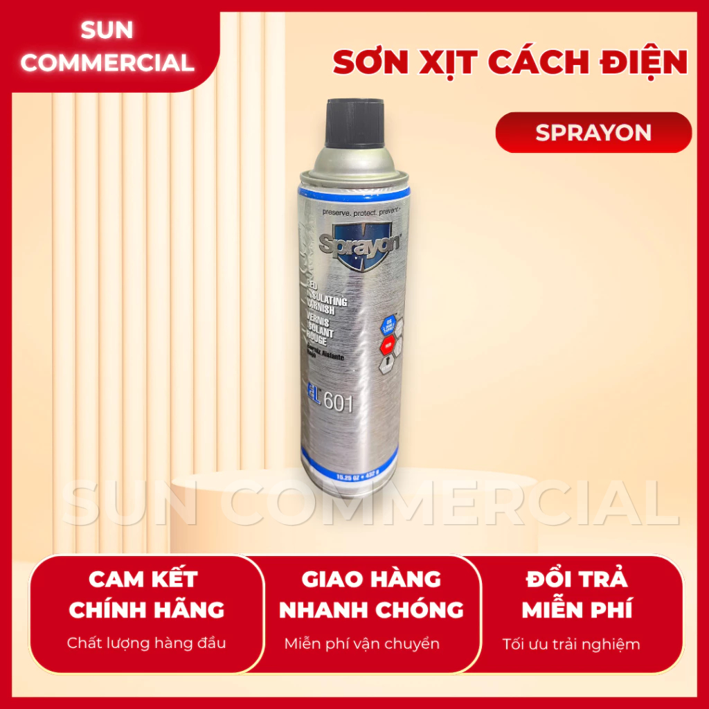 Bình Xịt Sơn Cách Điện Sprayon EL601, 432gr