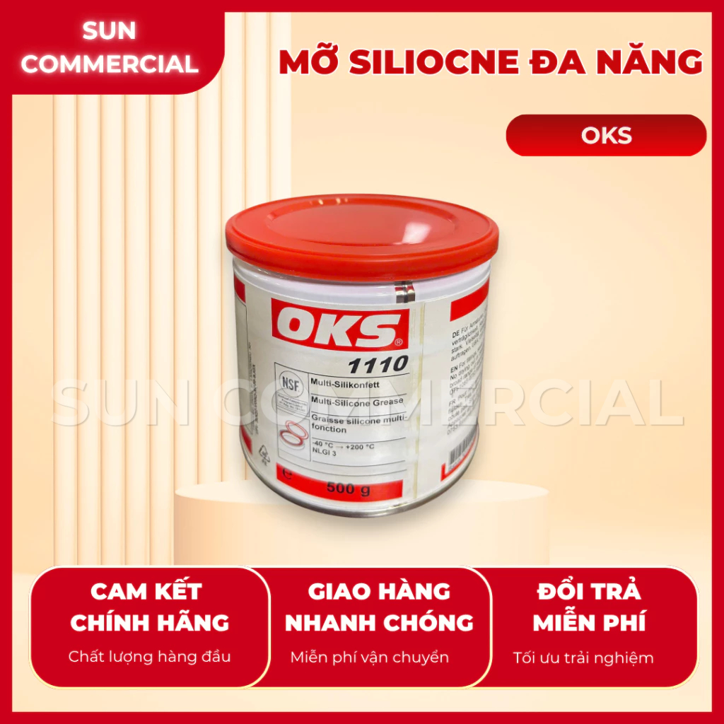 Mỡ bôi trơn đa năng OKS 1110 Multi Silicone Grease, 500g/hộp