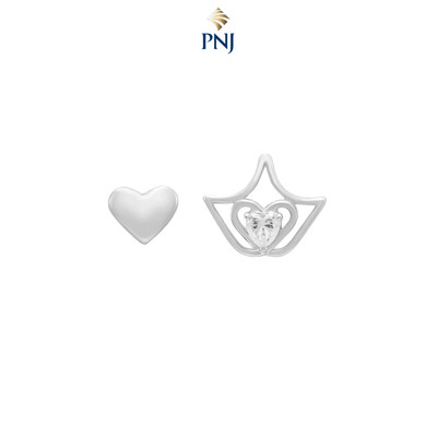 Bông tai Bạc đính đá Disney|PNJ XM00W000117