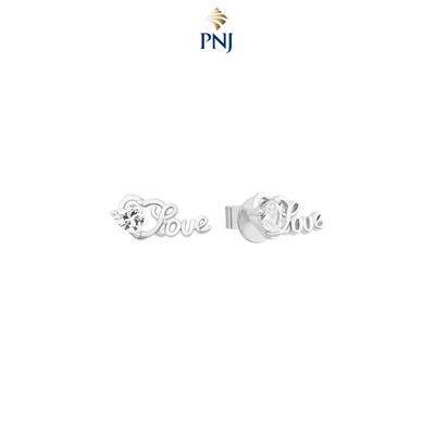 Bông tai Bạc đính đá PNJSilver XM00W060104