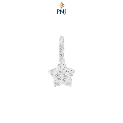 Hạt Charm Bạc đính đá STYLE By PNJ Bloomie XMXMW000086