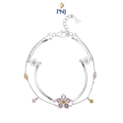 Lắc tay Bạc đính đá STYLE By PNJ Bloomie ZTMXH000009