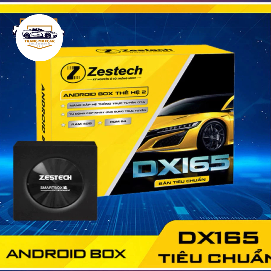 Zestech DX165 thế hệ 2 - Android box ô tô Zestech ram4/46gb mới nhất 2026(Tặng Sim 4G)