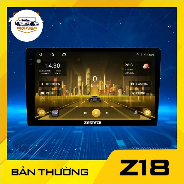 Màn hình androi zestech Z18 bản mới nhất 2026