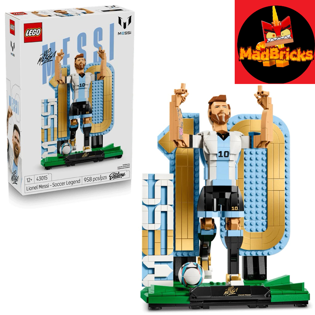 (HÀNG CÓ SẴN ) Đồ Chơi Bộ Lắp Ráp  Huyền Thoại Bóng Đá Lionel Messi LEGO EDITIONS SPORTS 43015