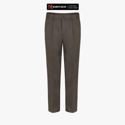 Quần kaki nam KHATOCO Regular Fit có ly mã Q2M578R1-CNRE 082-2803-1