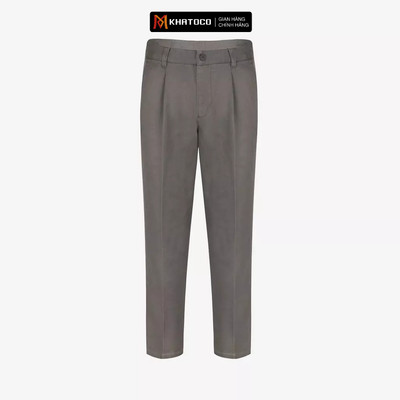 Quần kaki nam KHATOCO Regular Fit có ly mã Q2M578R1-CNXM 081-2803-1