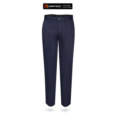 Quần kaki nam KHATOCO không ly form Slim Fit mã Q2M578S0-INDE412-2705-0