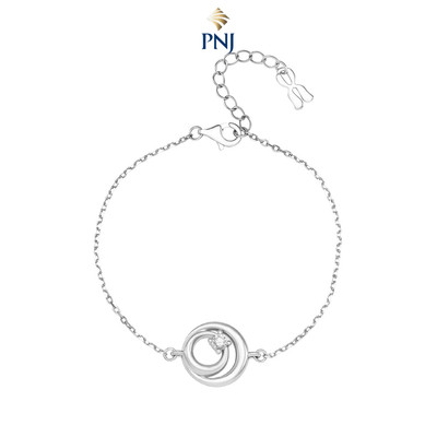 Lắc tay Bạc đính đá STYLE By PNJ XM00W060108