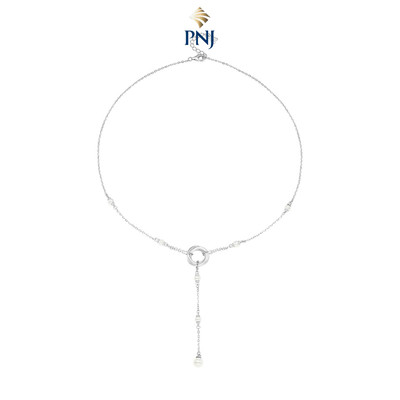 Dây cổ Bạc đính đá STYLE By PNJ NHNHW060005
