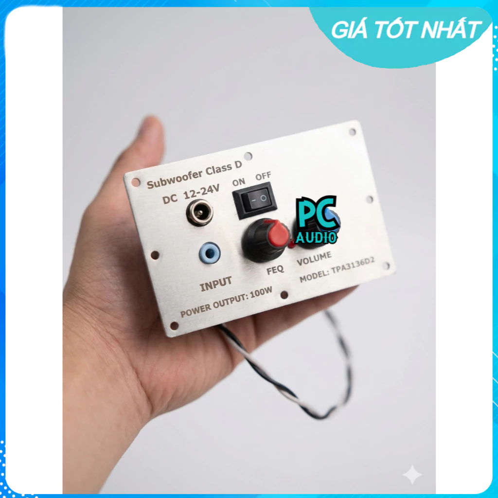 Mạch loa sub điện Class D 100W mặt nhôm