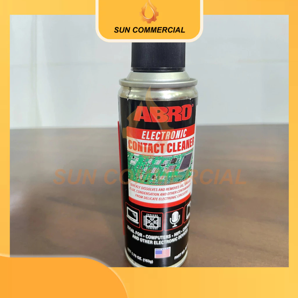 Chai Xịt Vệ Sinh Mạch Điện Tử ABRO EC-533, 163g - Dung Dịch Làm Sạch Tiếp Điểm Khô Nhanh