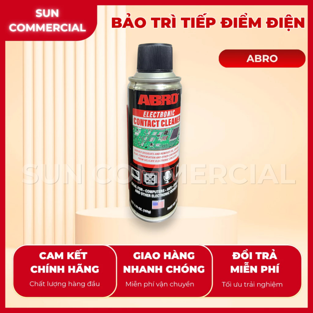 Dầu Tẩy Rửa Mạch Điện ABRO EC-533 (163g) - Loại Bỏ Bụi Bẩn, Oxy Hóa & Phục Hồi Dẫn Điện