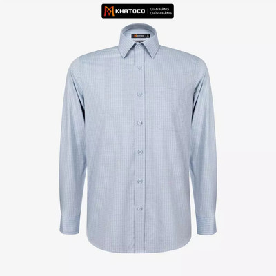 Áo sơ mi nam KHATOCO form Tailor Fit dài tay mã A1MD538T1-CNCR 107-2803-D