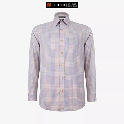 Áo sơ mi nam KHATOCO Tailor Fit dài tay mã A1MD538T1-CNCR 086-2802-D