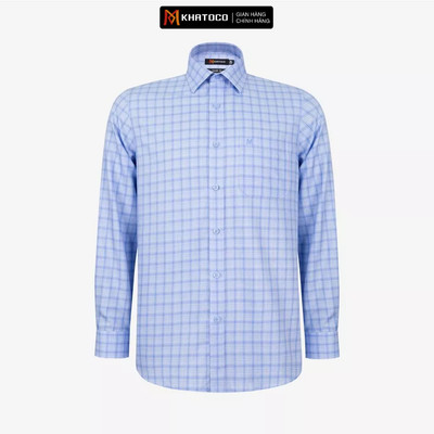 Áo sơ mi nam KHATOCO Tailor Fit dài tay mã A1MD538T1-CNCR 085-2802-D