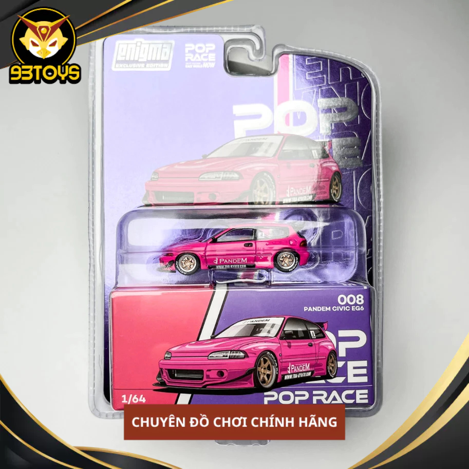MÔ HÌNH XE Poprace #PRE008 Pandem Civic EG6 - Pink